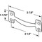 Prime-Line 4 in. Antique Brass, Stamped Steel Sash Lift (Single Pack) F 2875 - alternate 4